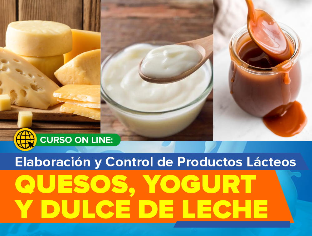 Curso On Line: Elaboración y Control de Productos Lácteos – Quesos, Yogur y Dulce de Leche