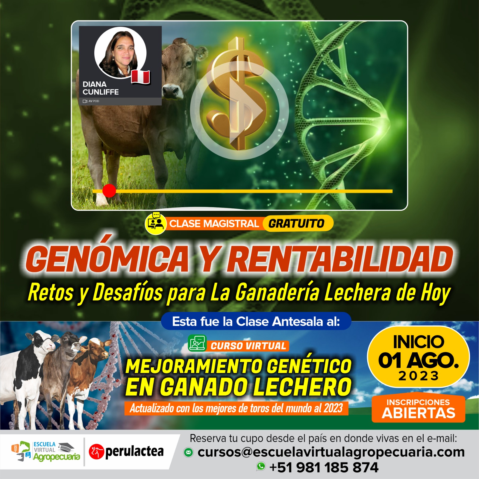«Genómica y Rentabilidad» Retos y Desafíos para La Ganadería Lechera de Hoy